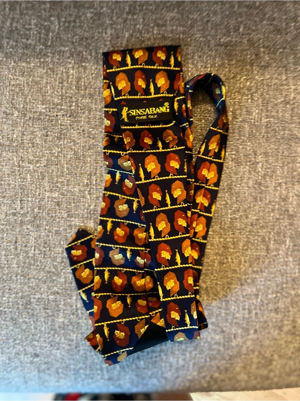 Sinsabang Neck Tie-Pure Silk-Cat and Fish